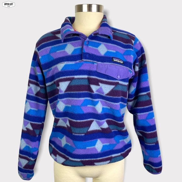 Patagonia Jackets & Blazers - Patagonia Snap-T Synchilla Pullover Fleece Guatemala Tango Purple Aztec Print XS